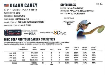 2023 Disc Golf Pro Tour #FPO24 Deann Carey Back